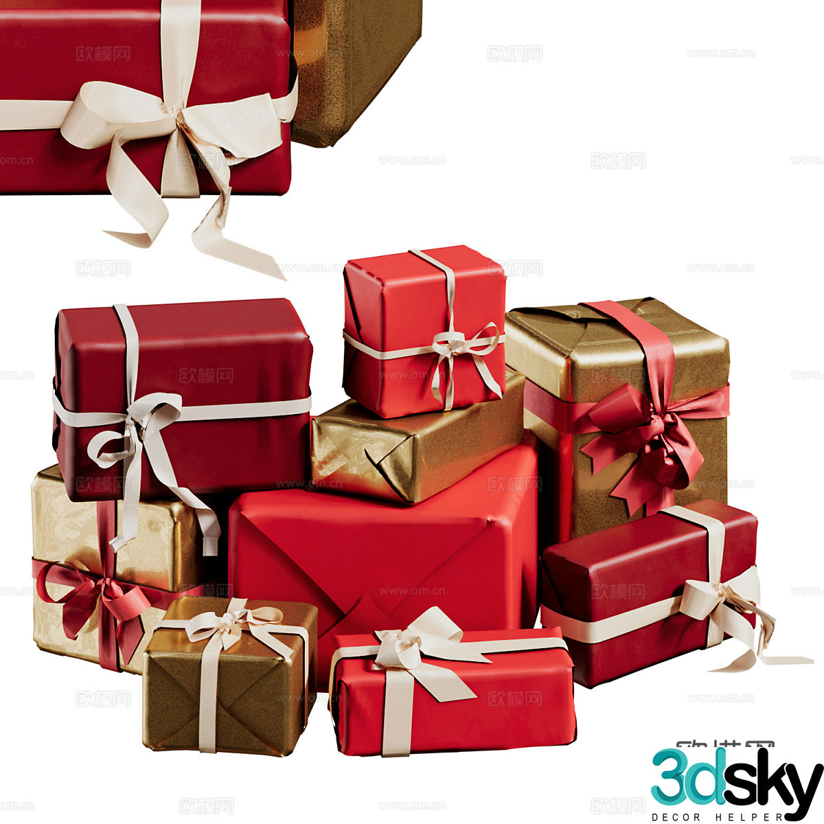 Gift box Packaging box Gift 3d model