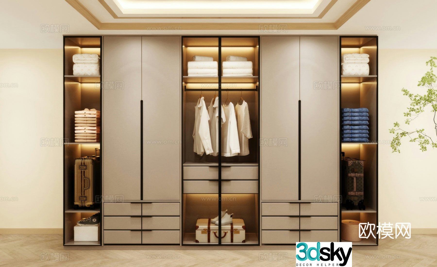 Wardrobe design Wardrobe renderings Wardrobe wardrobe design Wardrobe cabinet 3d model