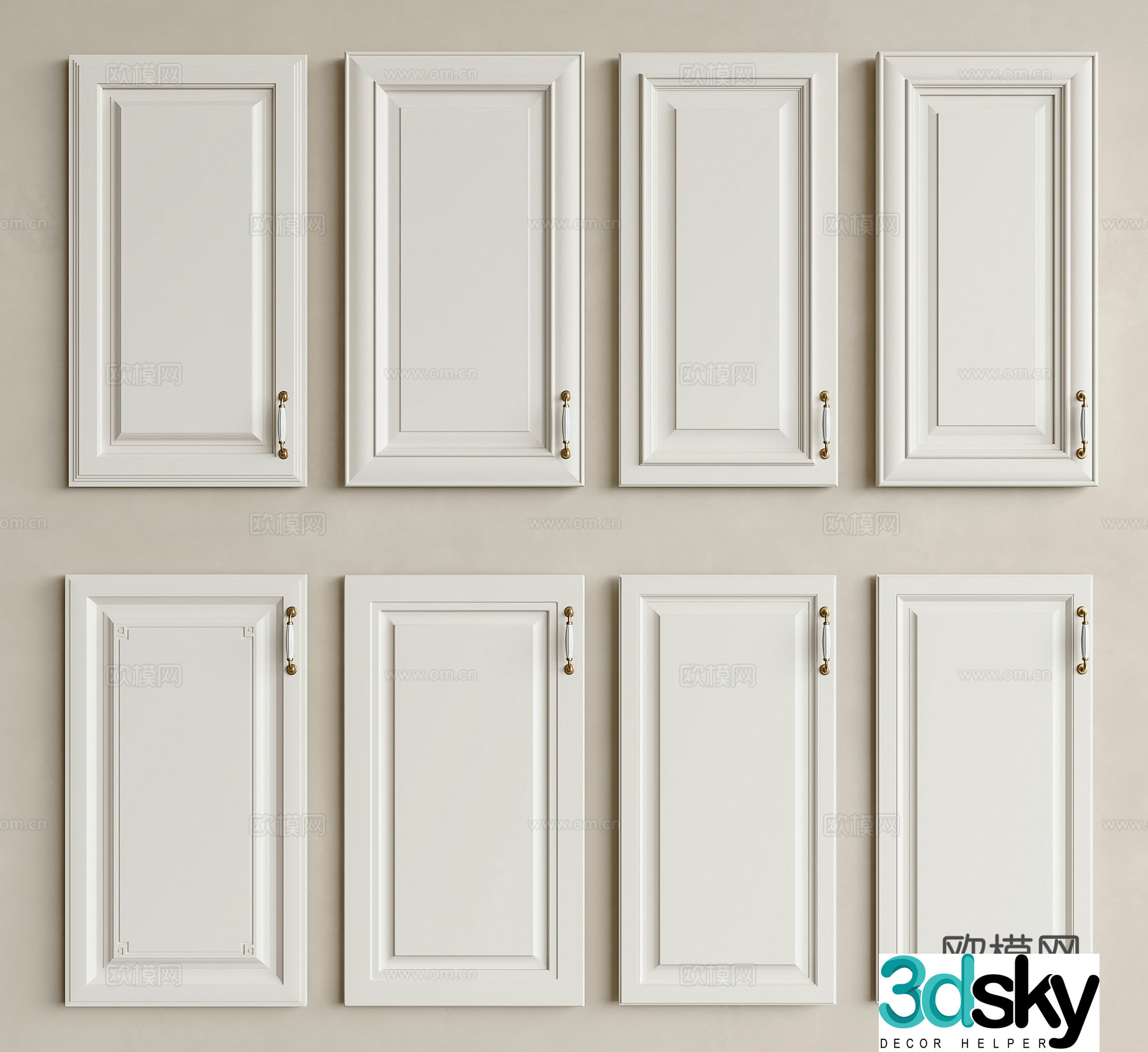 French cabinet door panel French cabinet door European cabinet door wine cabinet door shoe cabinet door wardrobe cabinet door 3d model