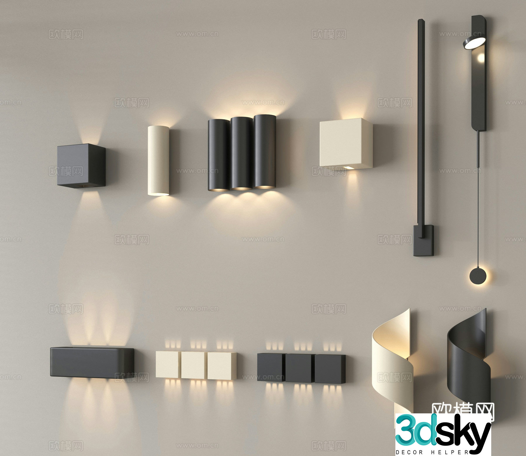 Wall lamp Decorative lamp 3d model