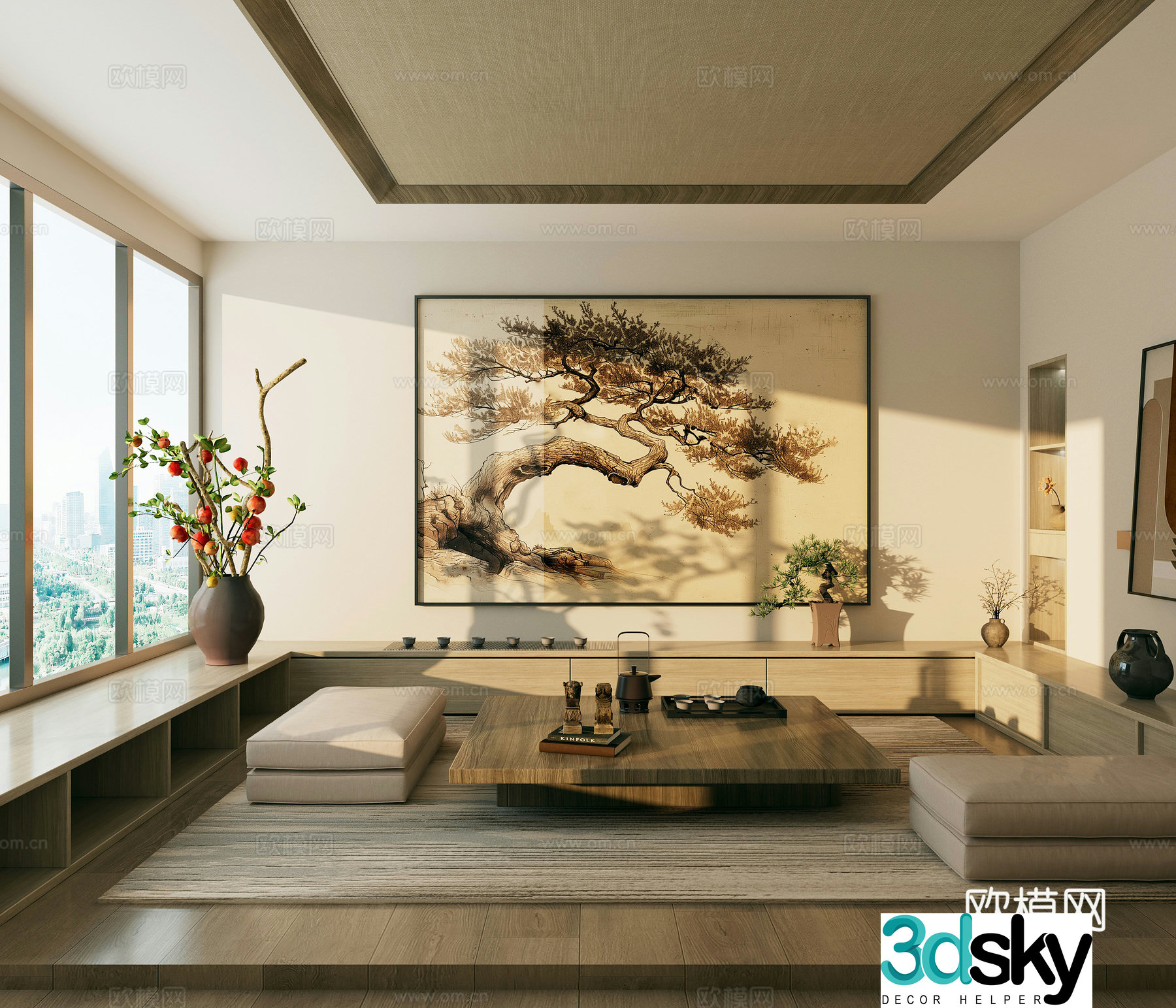 Tatami tea room 3d model