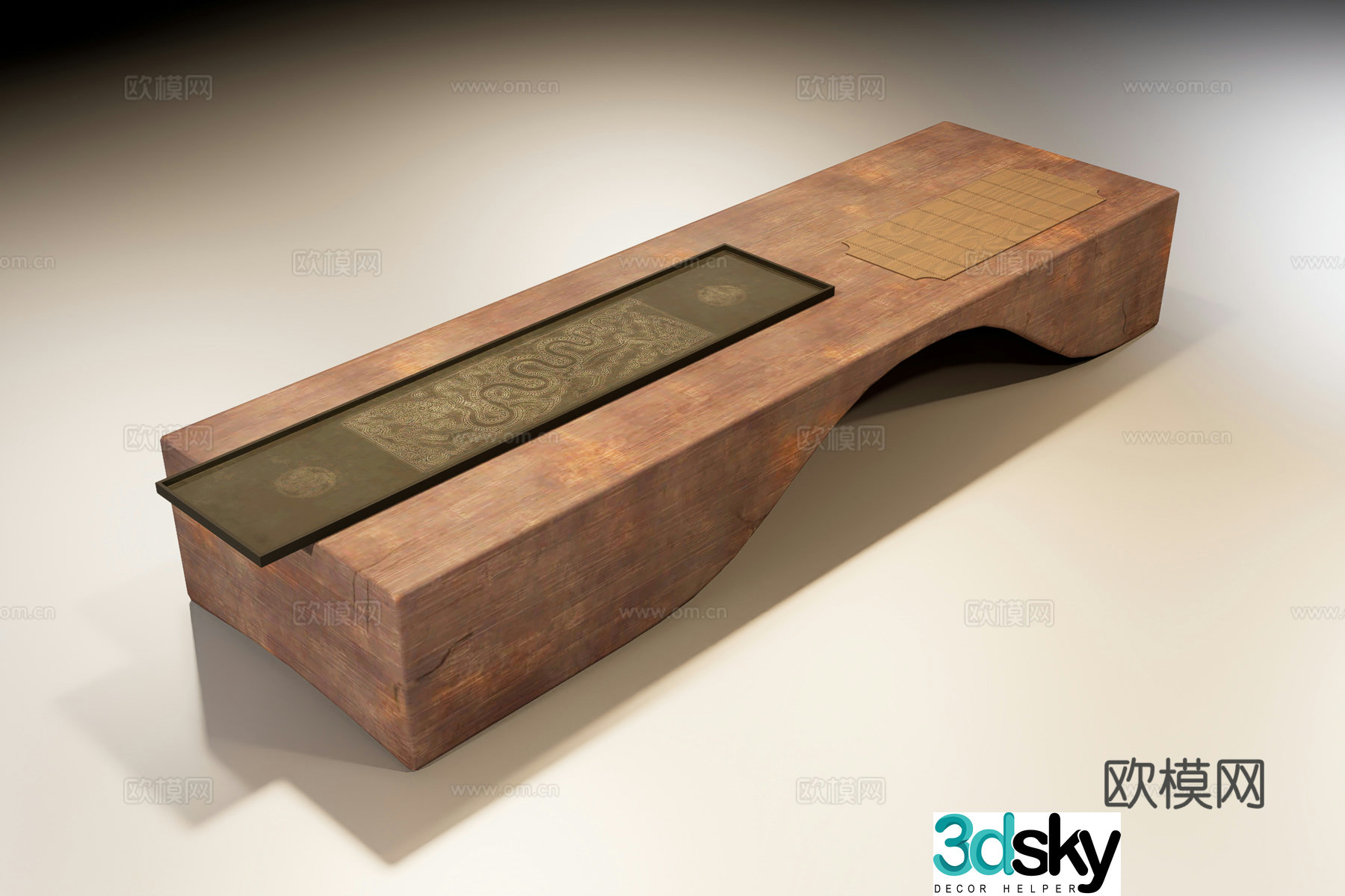 Tea art table 3d model