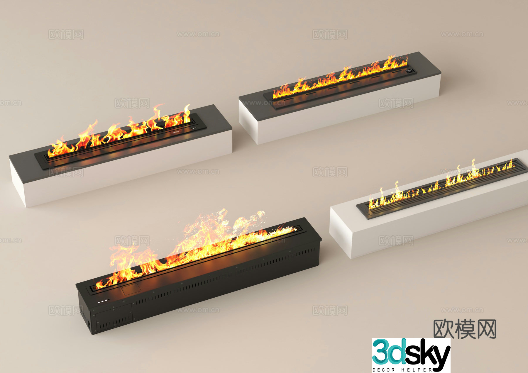 Fireplace Stove 3d model