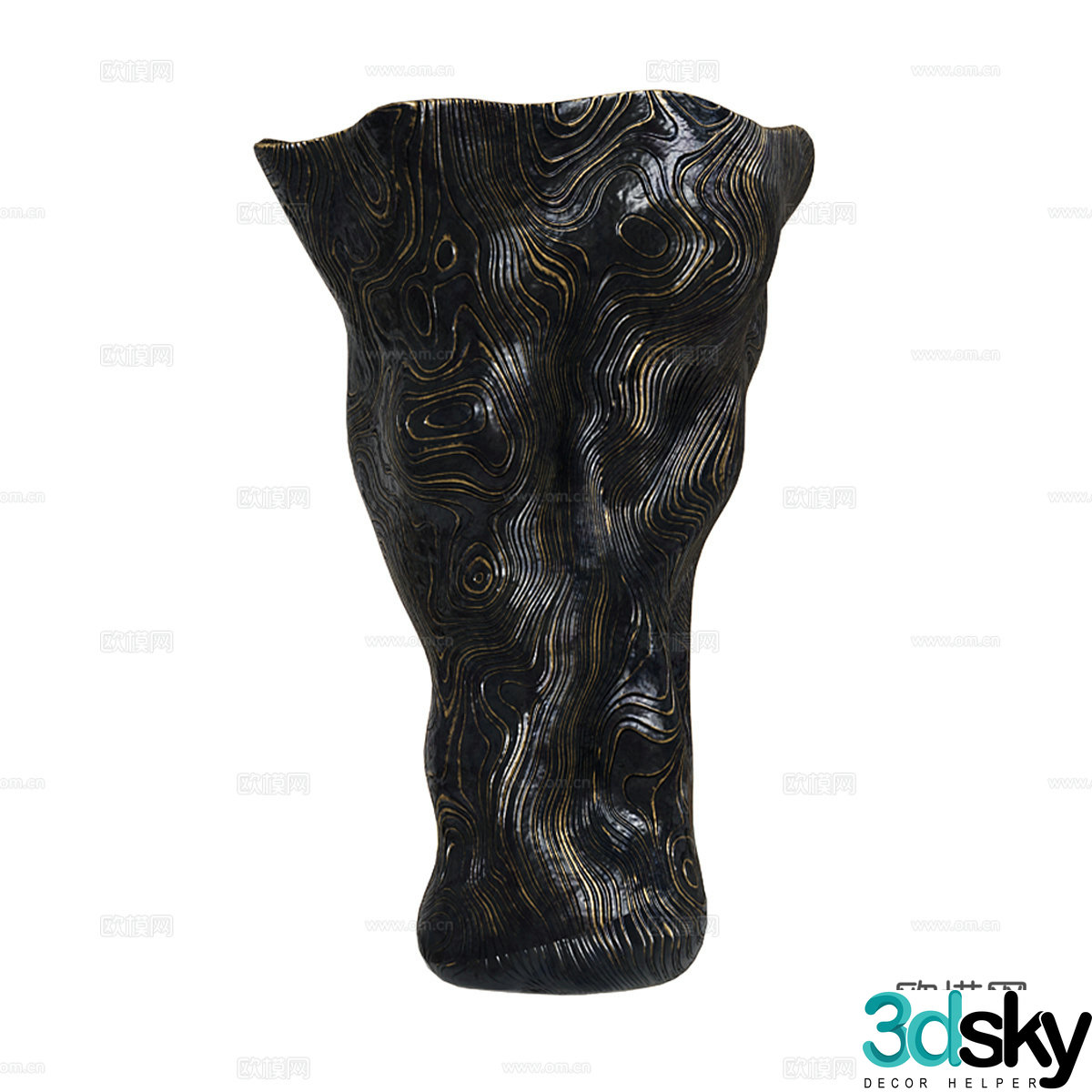 New Chinese style pot vase 3d model