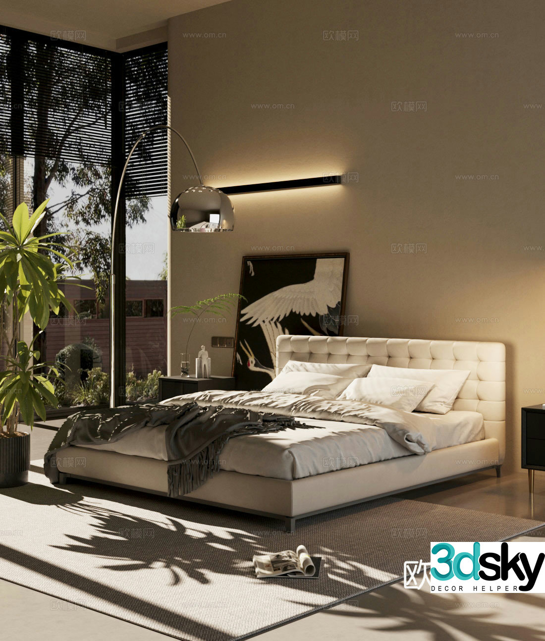 Modern home bedroom Home bedroom Master bedroom 3d model