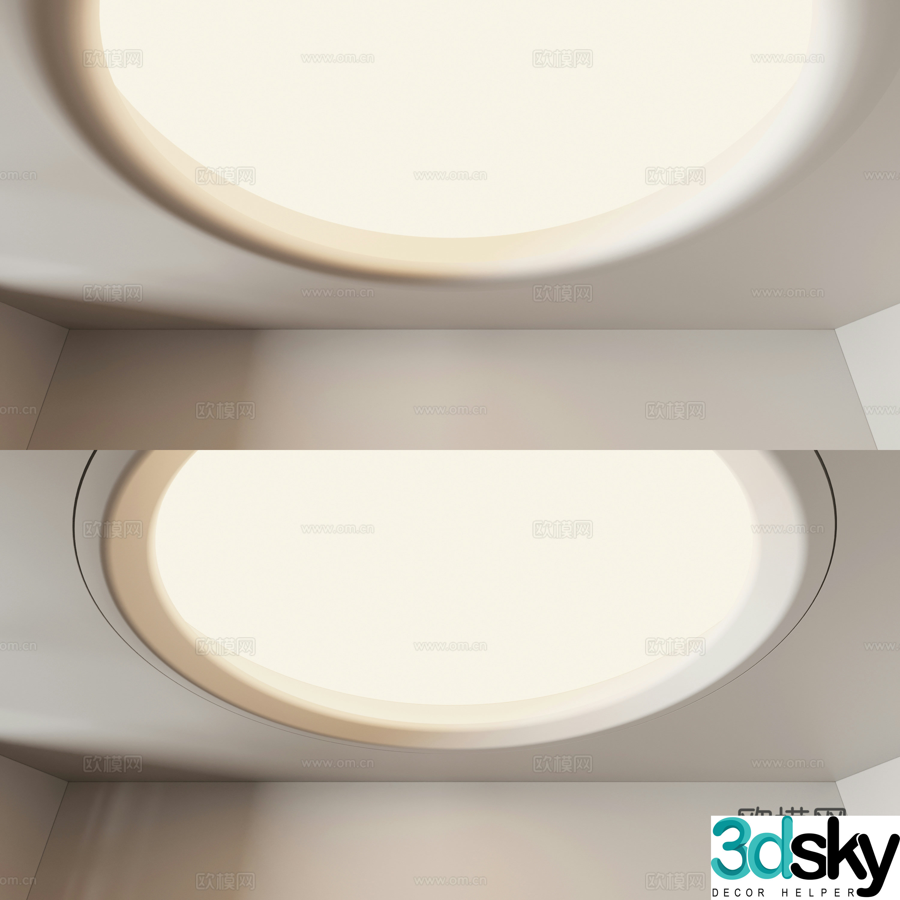 Modern ceiling 3d model