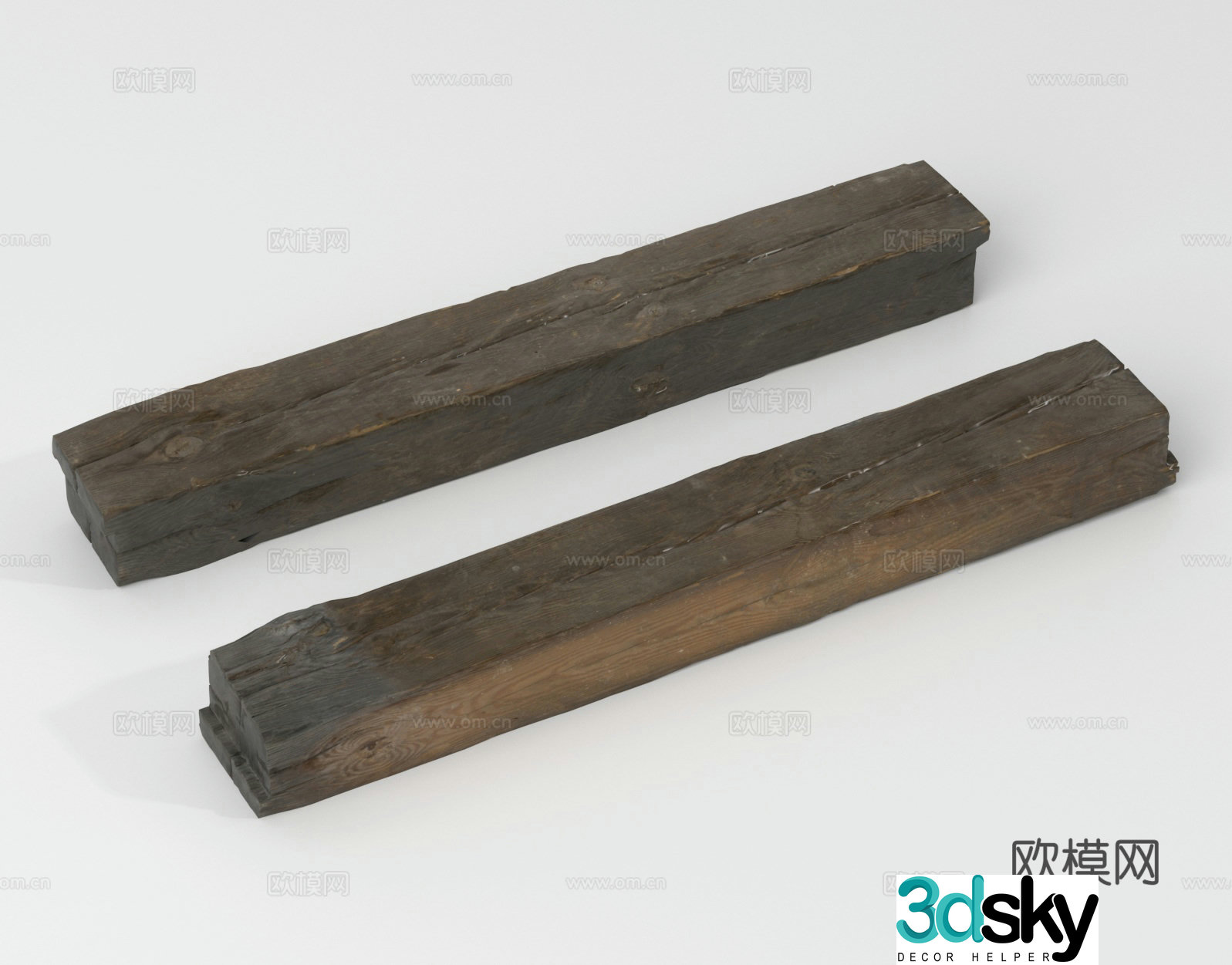 Wood B&B Old Wood Wood Strips 3D Model
