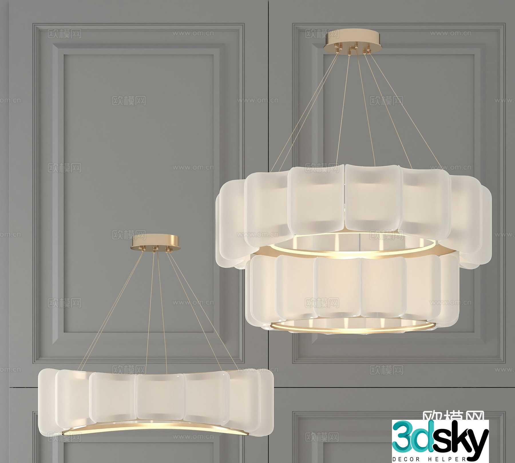 Lamps Chandelier Lighting Decorative Lights 3D Model