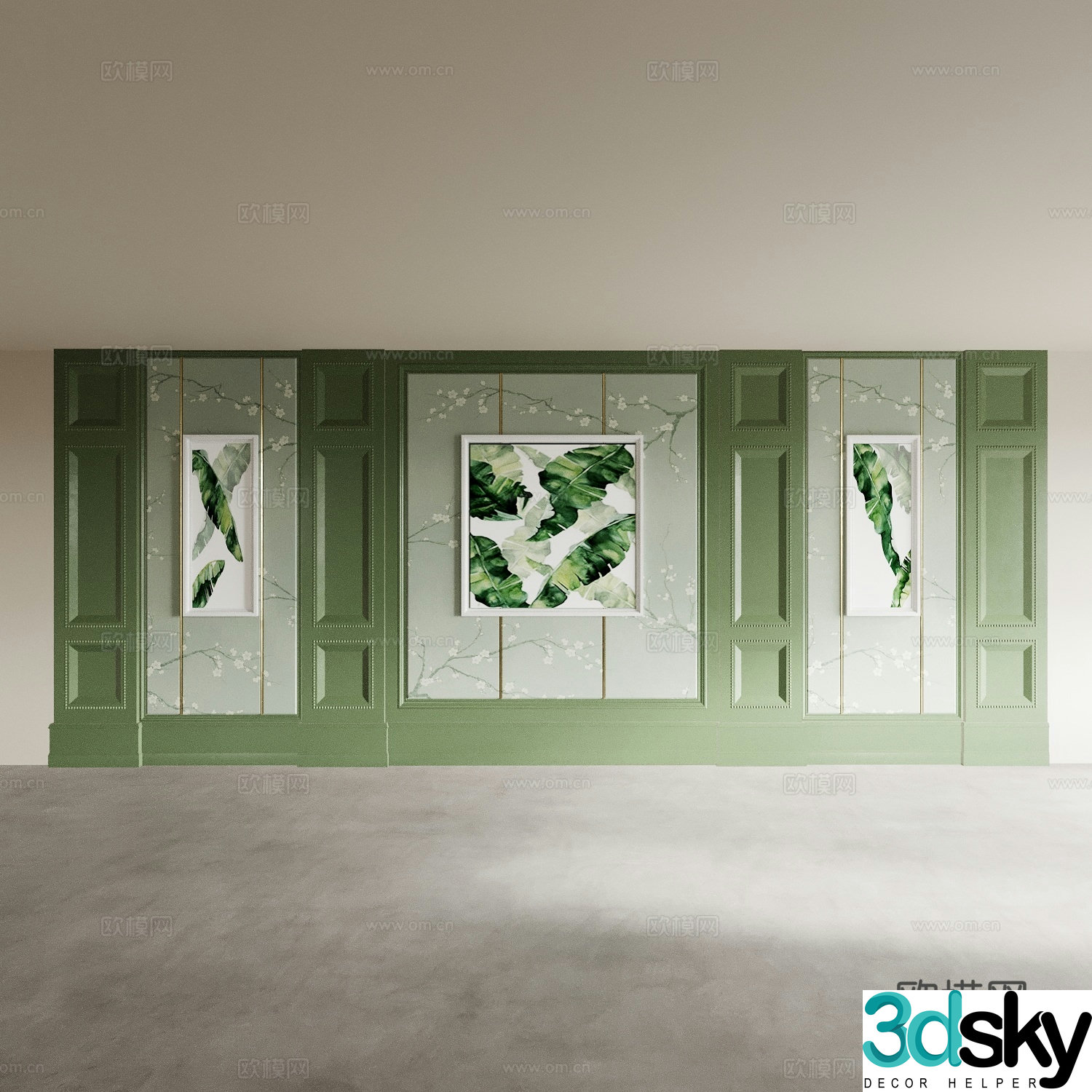 Background wall Bedside background wall Sofa background wall Living room background wall Bedroom background wall Porch 3D model