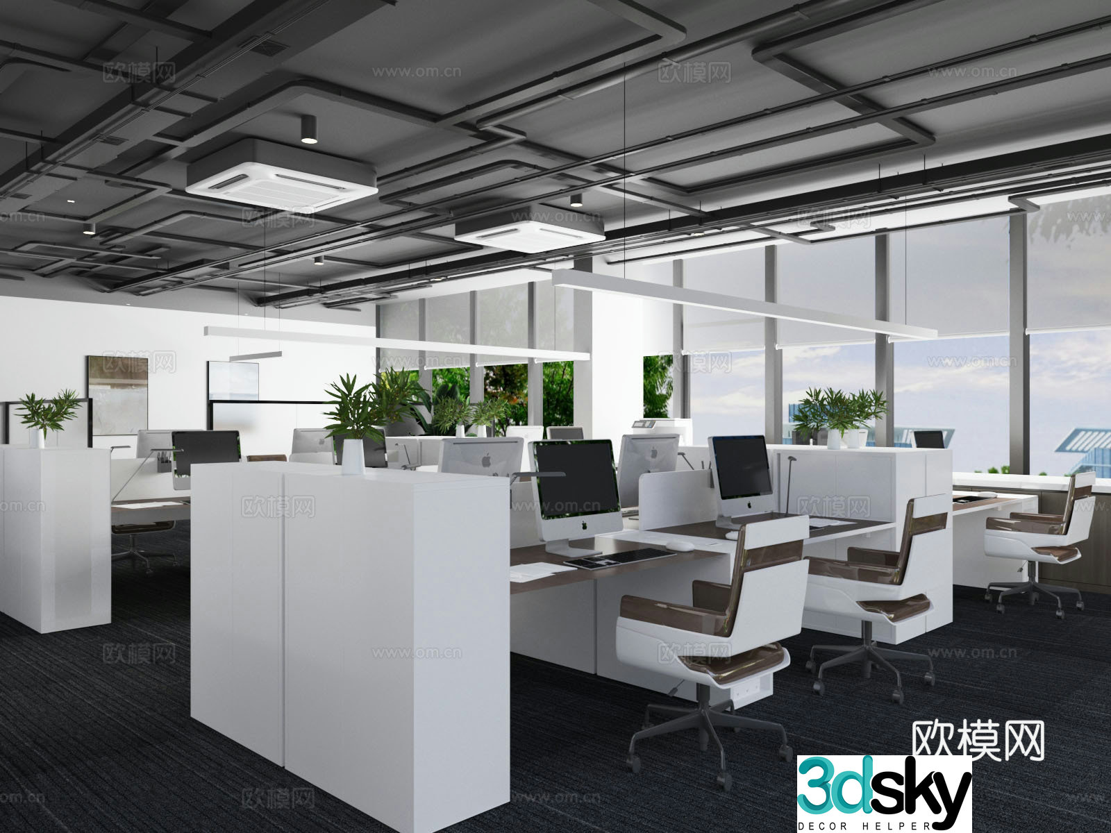 Office Public Office Area 3D Model