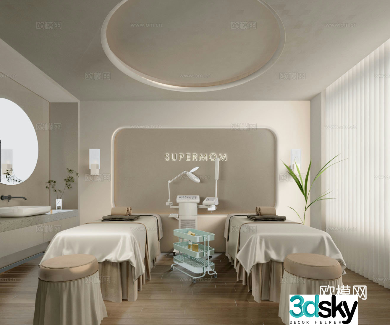 Modern beauty salon Beauty salon Beauty private room Beauty instrument 3d model