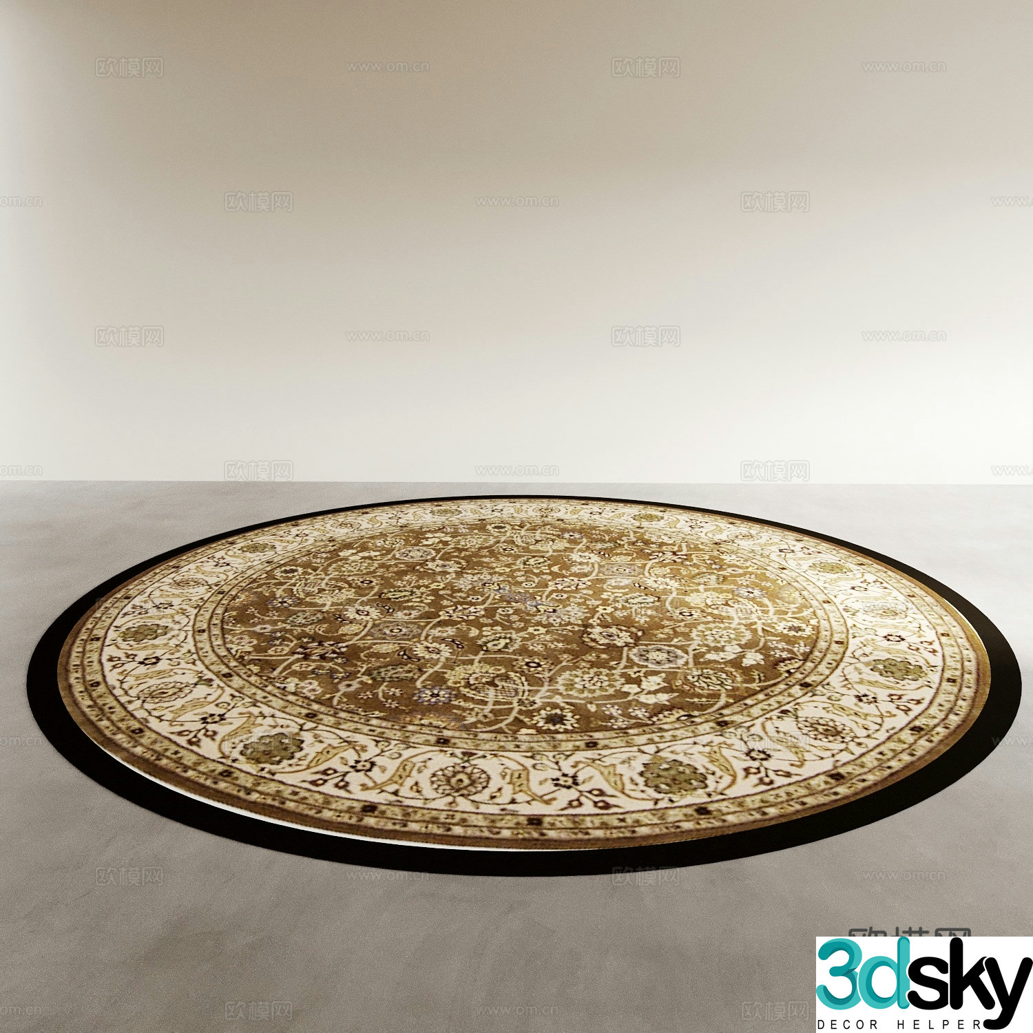 Carpet Round Carpet 3d Model