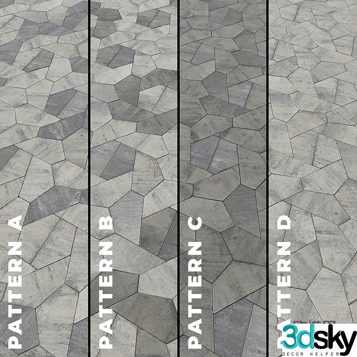 Outdoor parquet floor tiles outdoor floor tiles paving bricks square tiles sidewalks modeled floor tiles courtyard 3D model