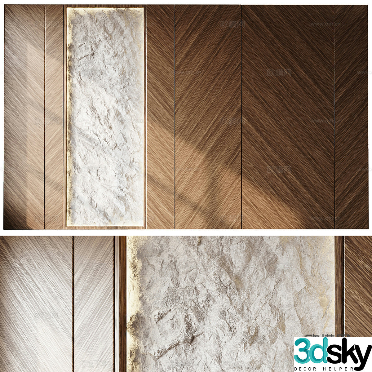 New Chinese sofa background wall 3d model