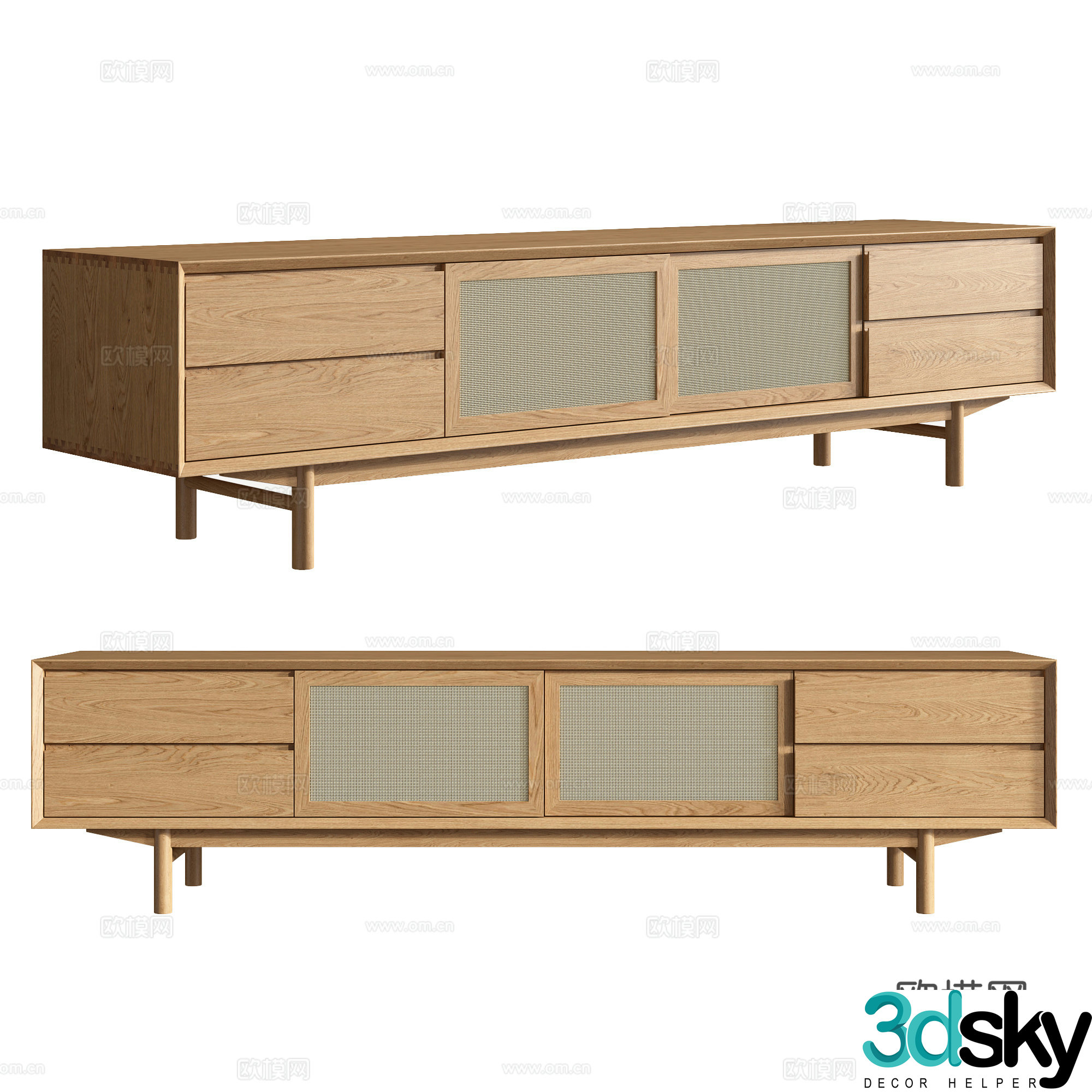 Modern TV cabinet 3d model