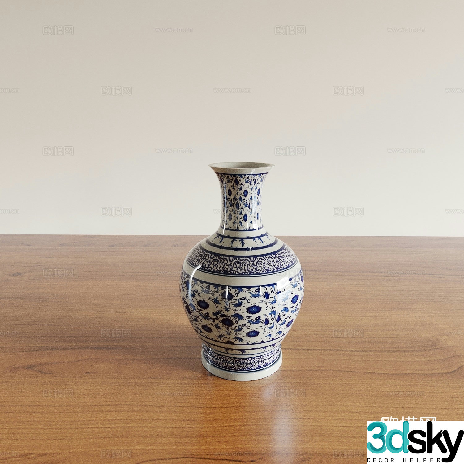 Vase Ceramic vase Ceramic ware Ceramic bottle jar 3d model