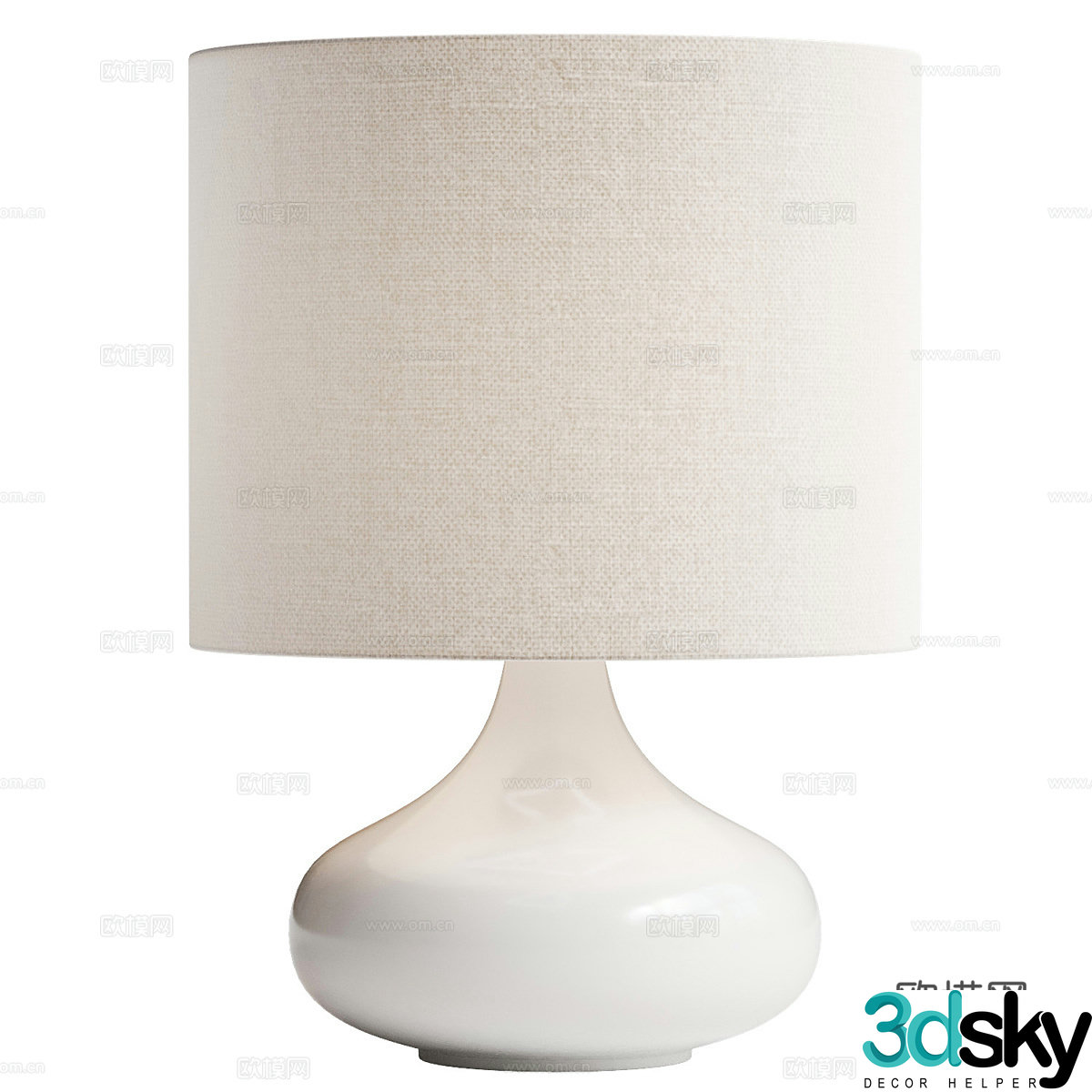 New Chinese desk lamp 3D model