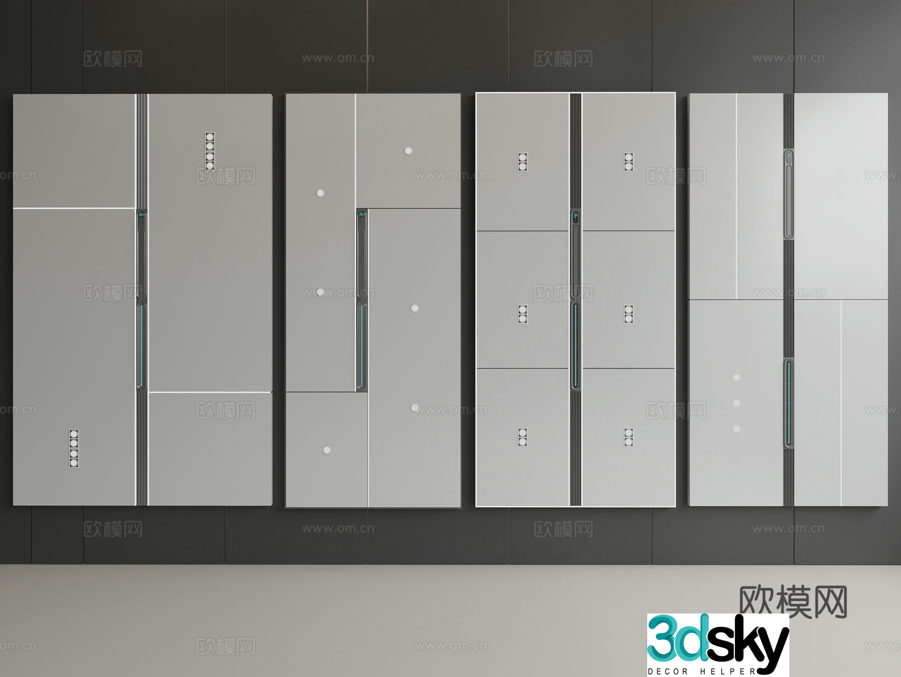 Aluminum buckle ceiling Aluminum buckle panel ceiling Integrated ceiling Bathroom ceiling Kitchen ceiling 3D model