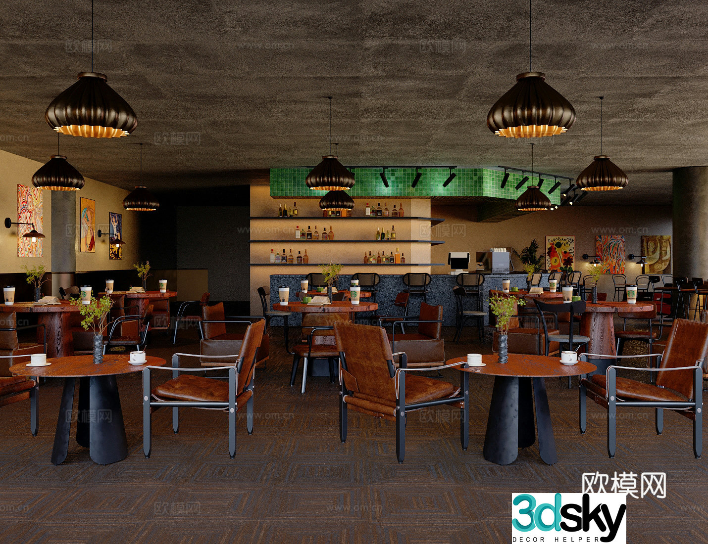Wasabi Cafe 3D Model