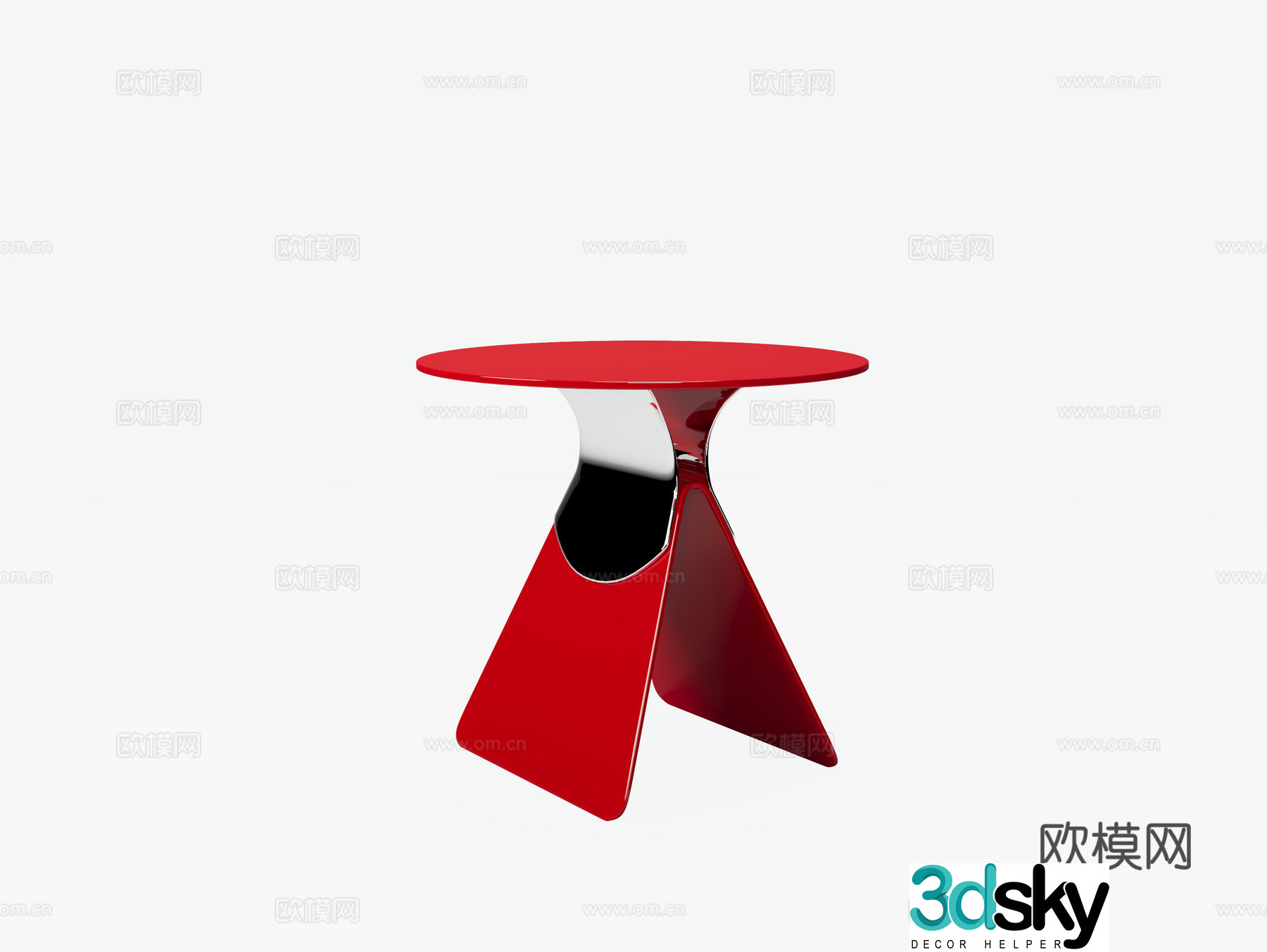 3D model of side table