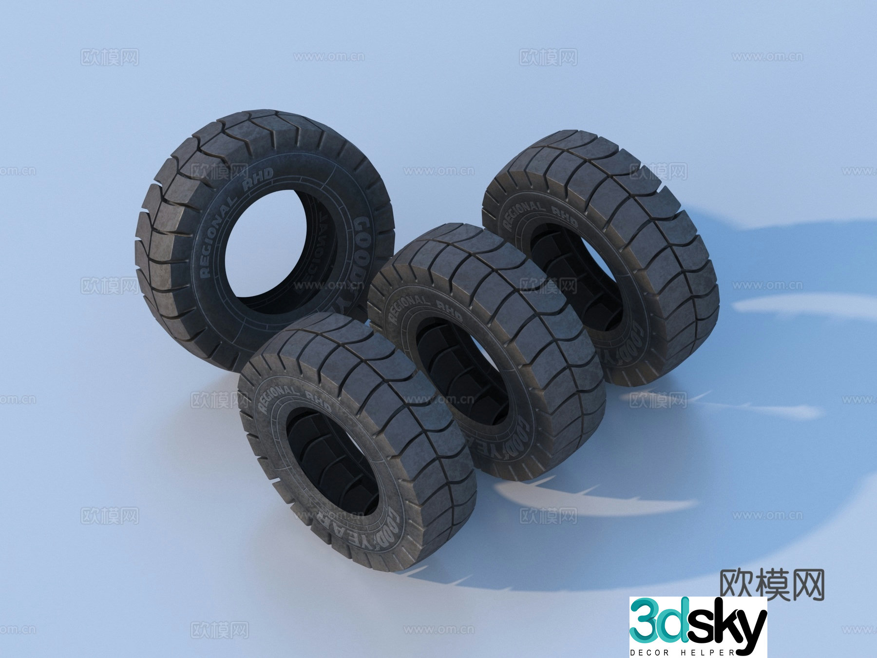 Tires Tires Rings Wheels New Tires 3D Model