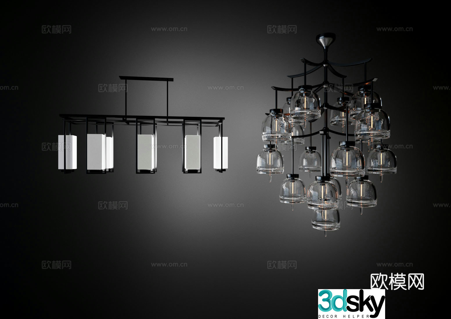 Modern Chandelier Crystal Chandelier 3d Model