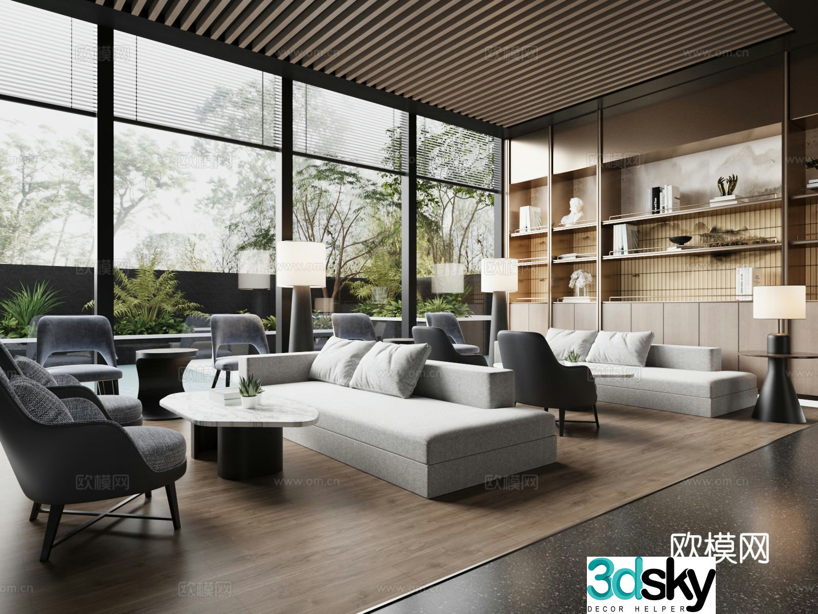 Modern Sales Office Sales Office Negotiation Office 3D Model
