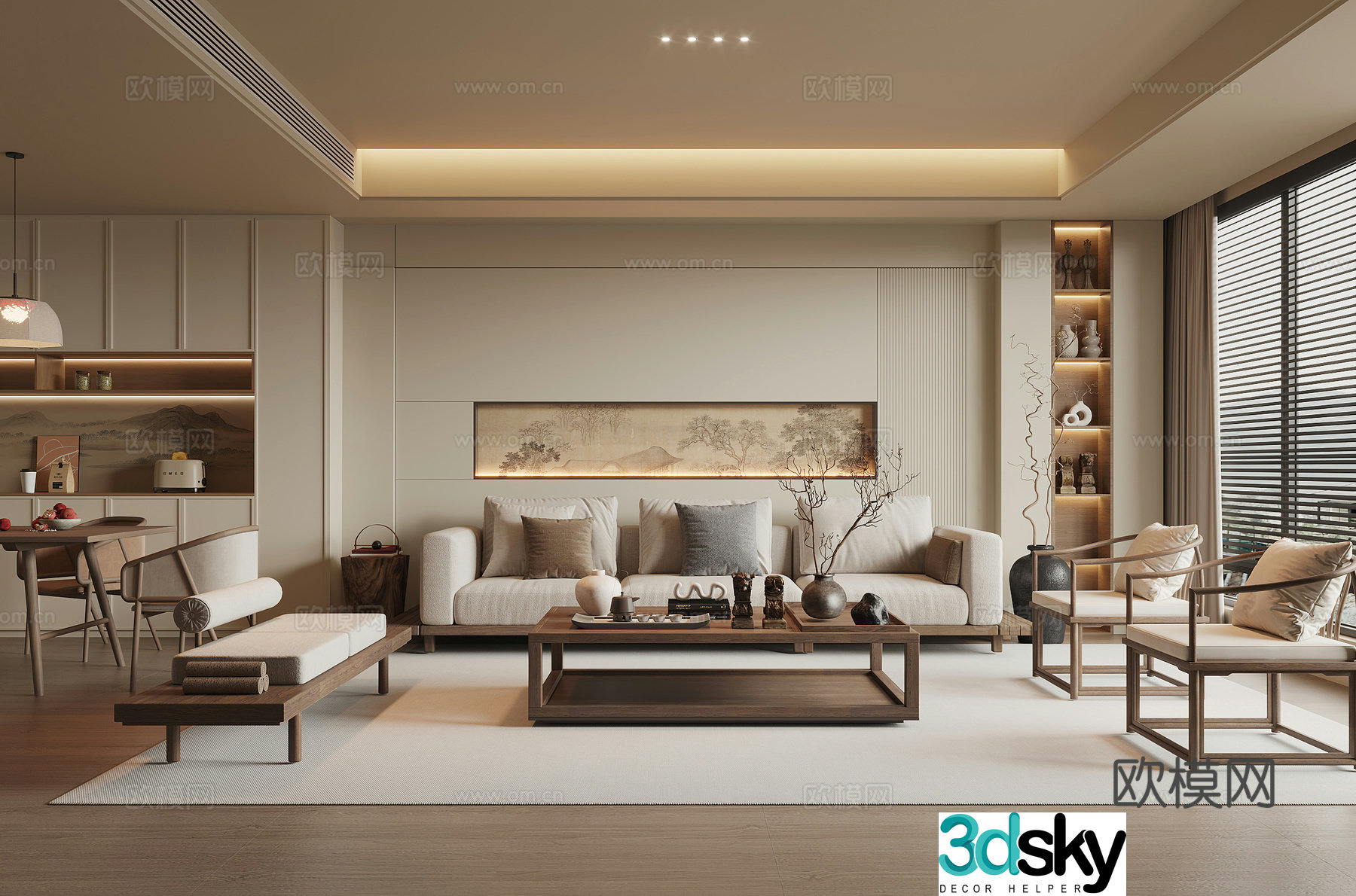 Song style restaurant 3D model