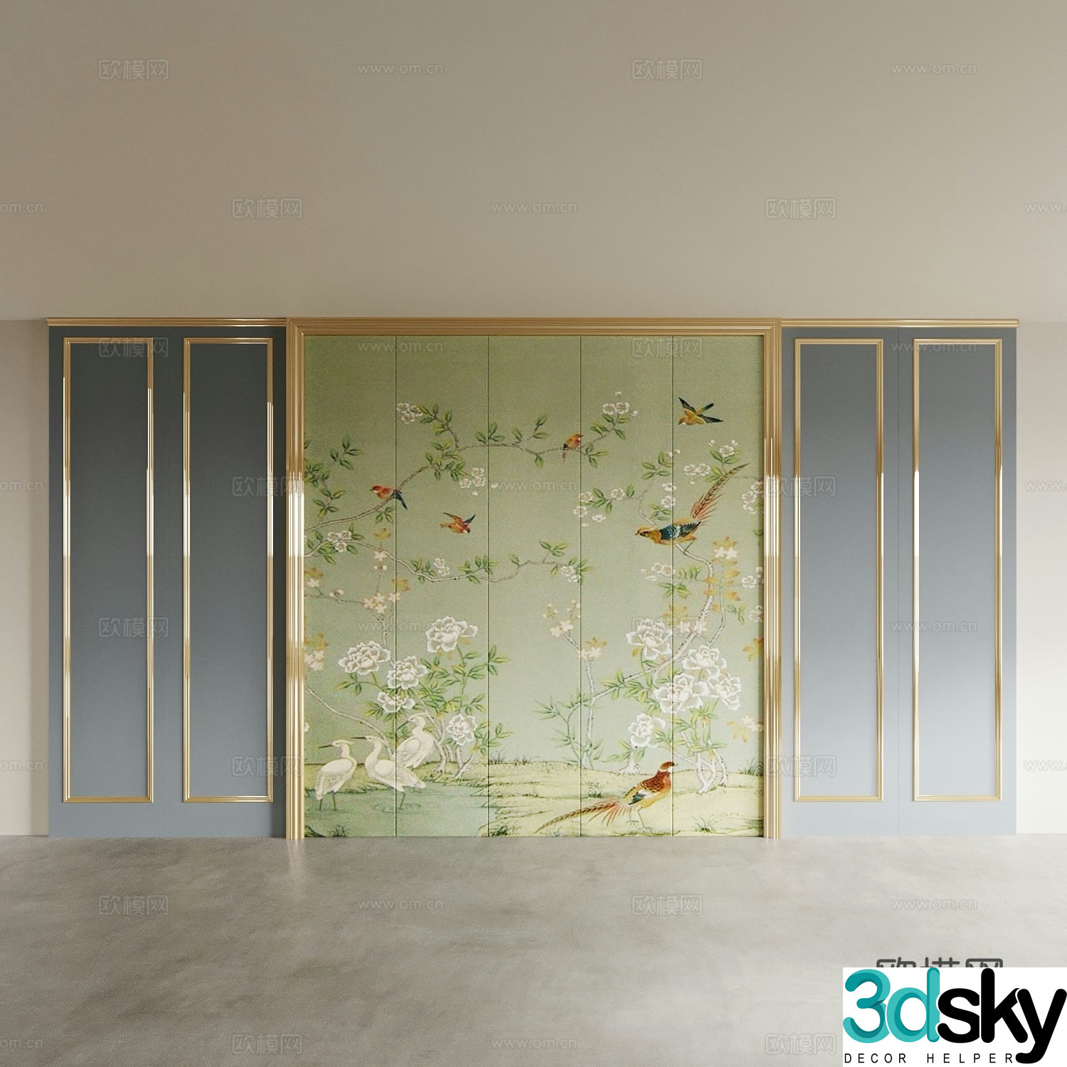 Background wall Bedside background wall Sofa background wall Living room background wall Bedroom background wall Porch 3D model