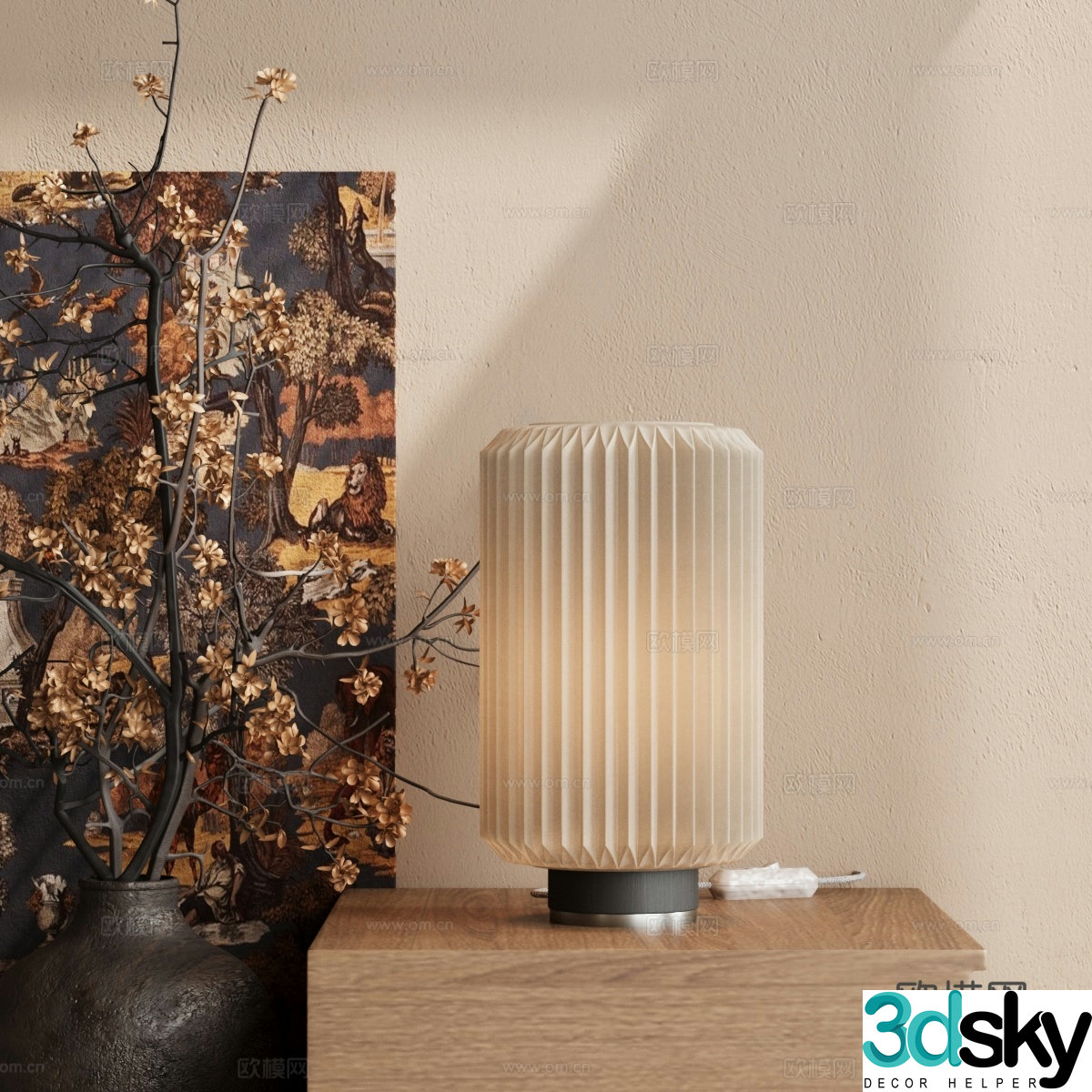 Modern desk lamp 3d model