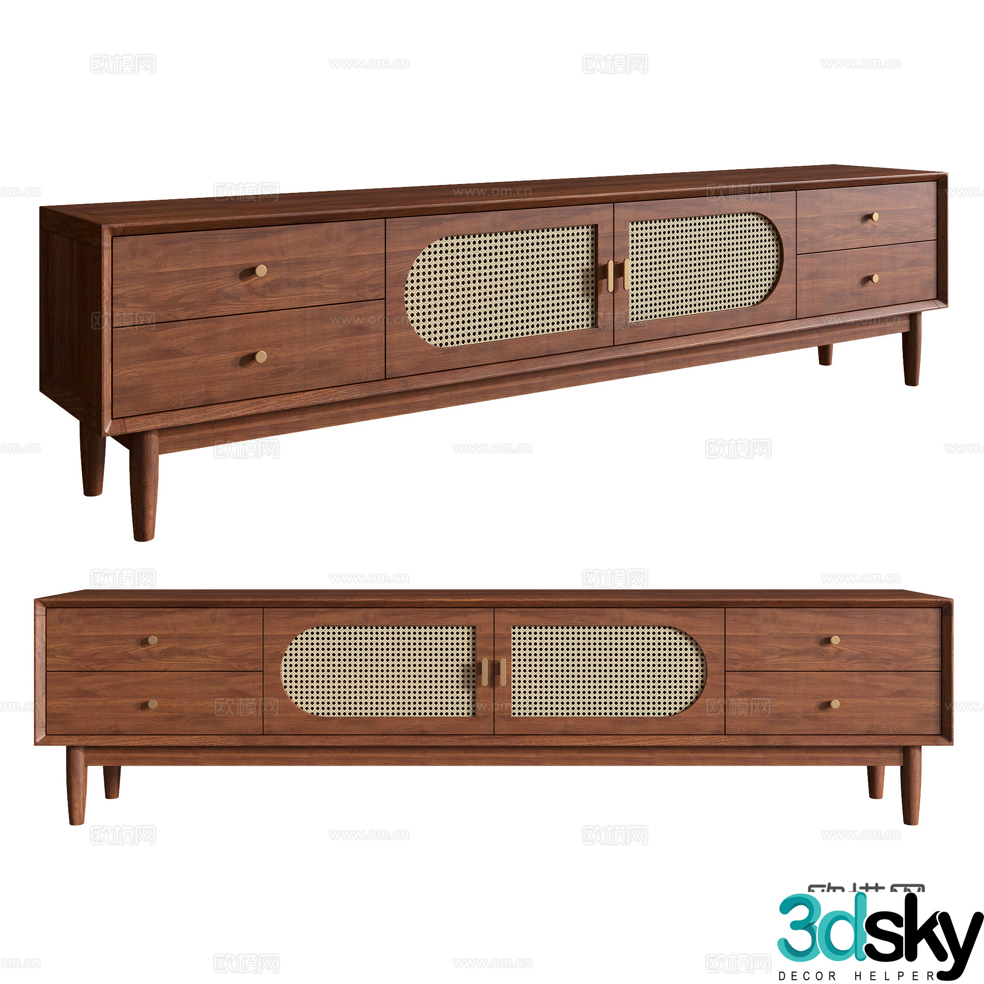 Modern TV cabinet 3d model