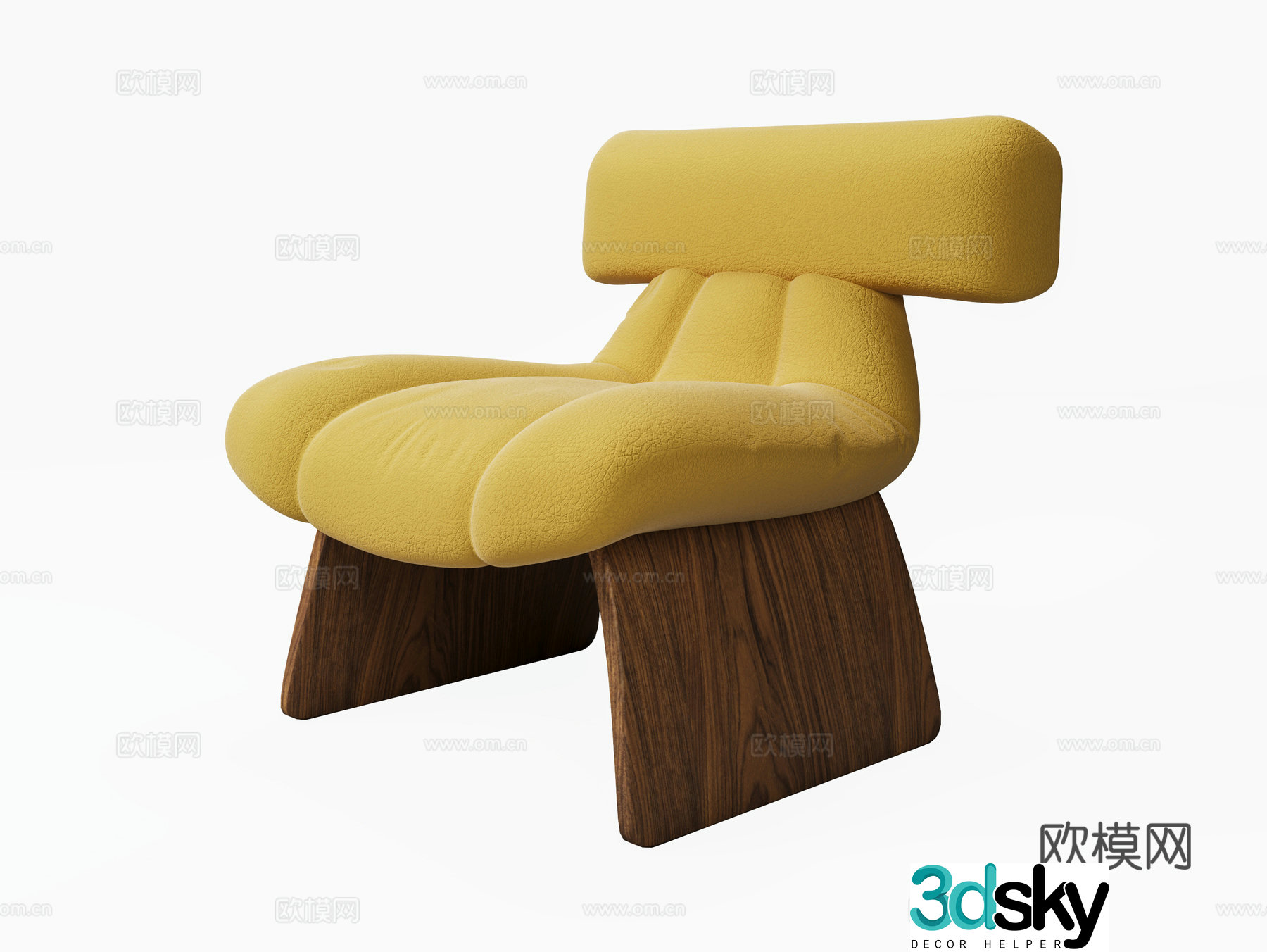 Single sofa 3d model
