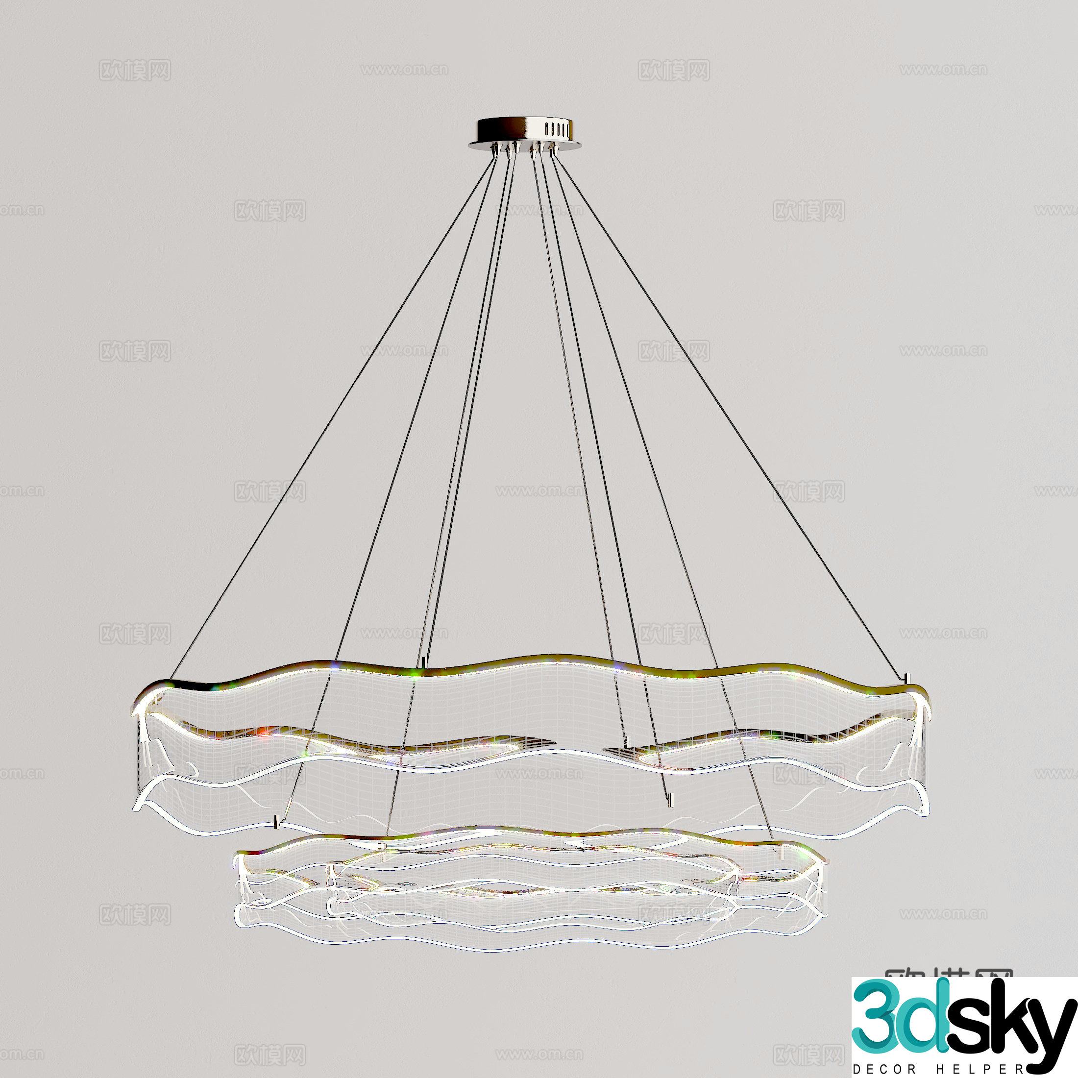 Lamps Chandelier Lighting Decorative Lights 3D Model
