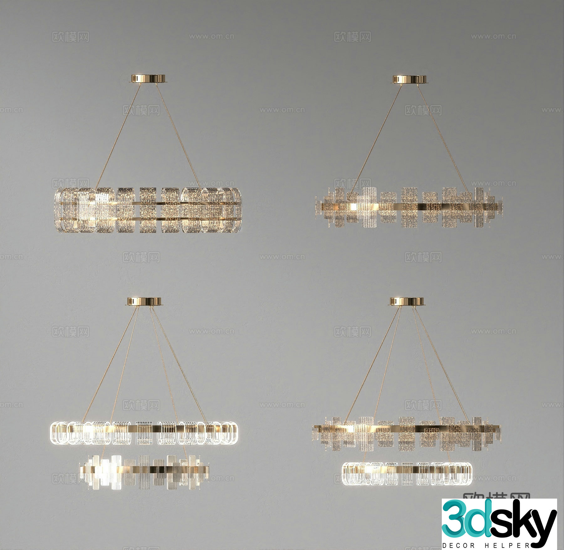 Lamps Chandelier Lighting Decorative Lights 3D Model