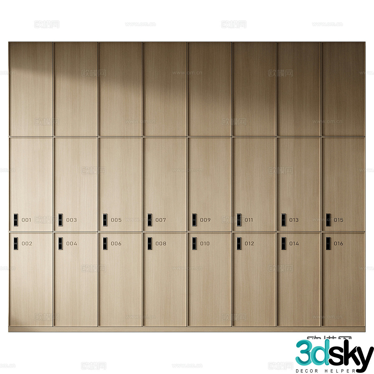 Dressing room locker 3d model