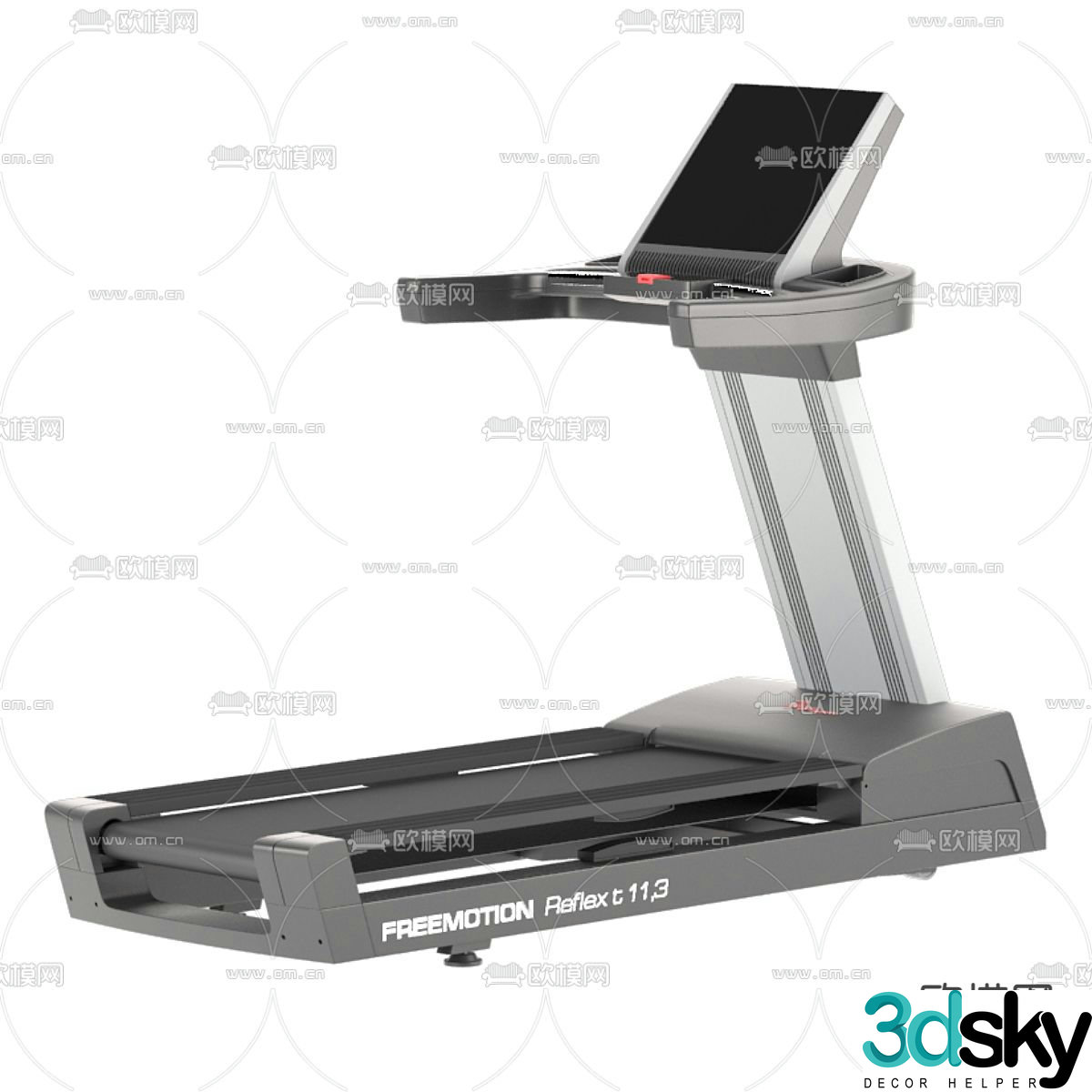 Fitness equipment treadmill 3d model