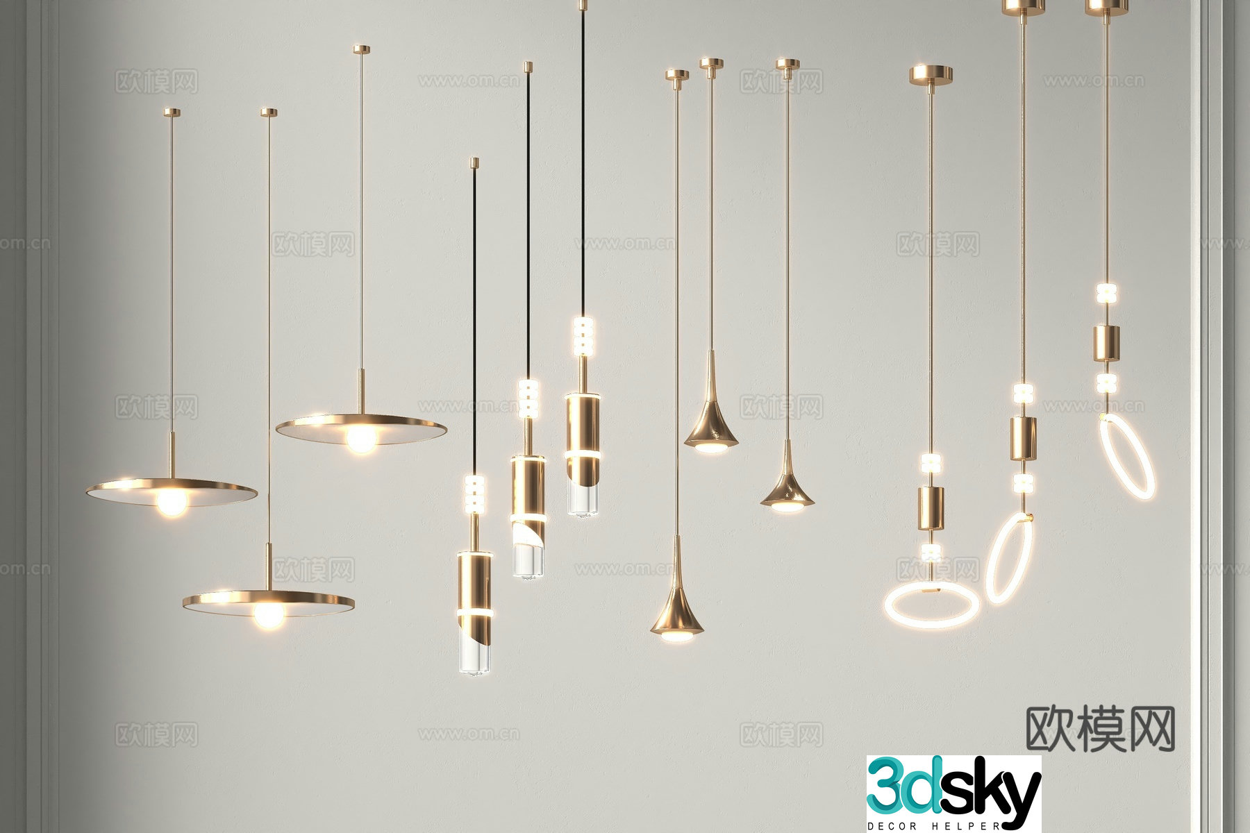 Lamps Chandelier Lighting Decorative Lights 3D Model