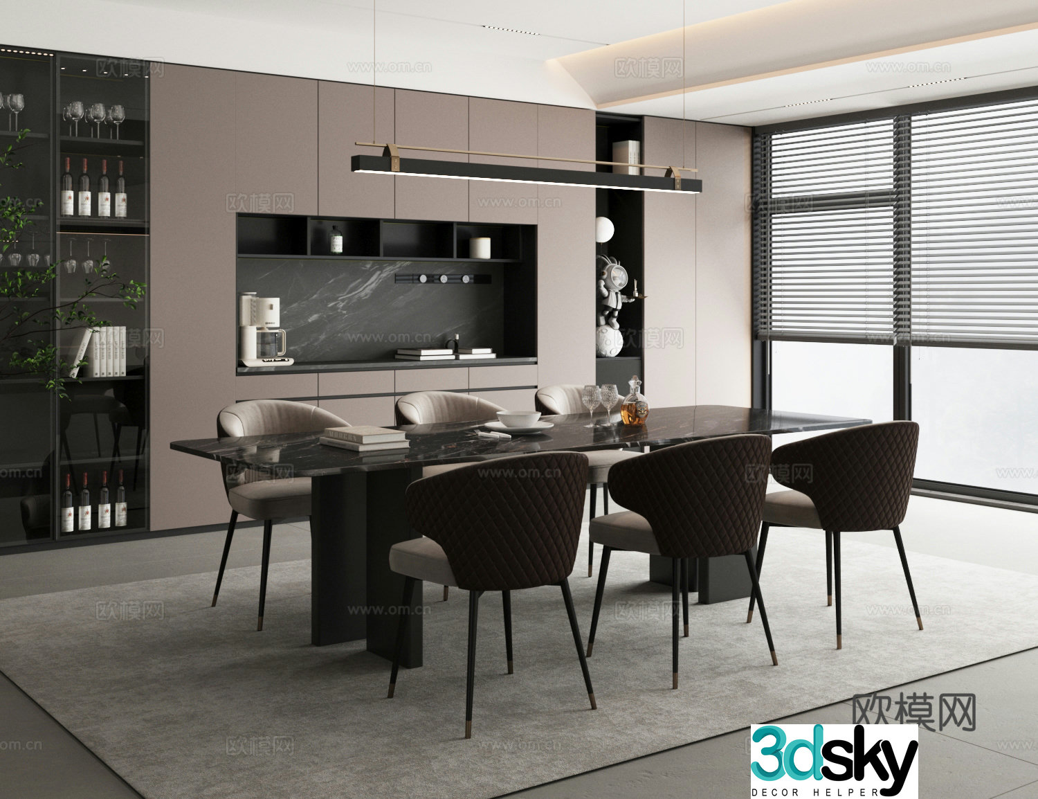 Italian restaurant 3d model