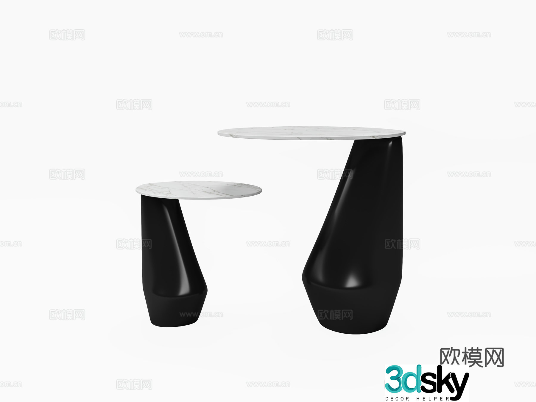 3D model of coffee table combination