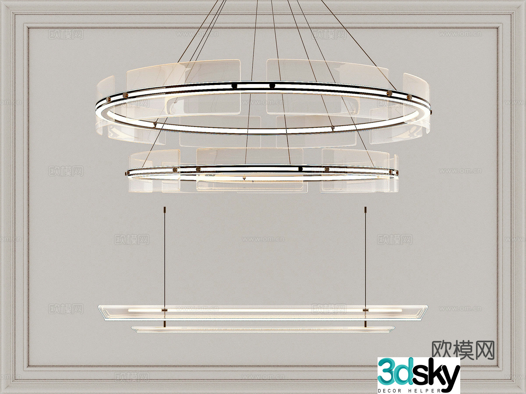Lamps Chandelier Lighting Decorative Lights 3D Model