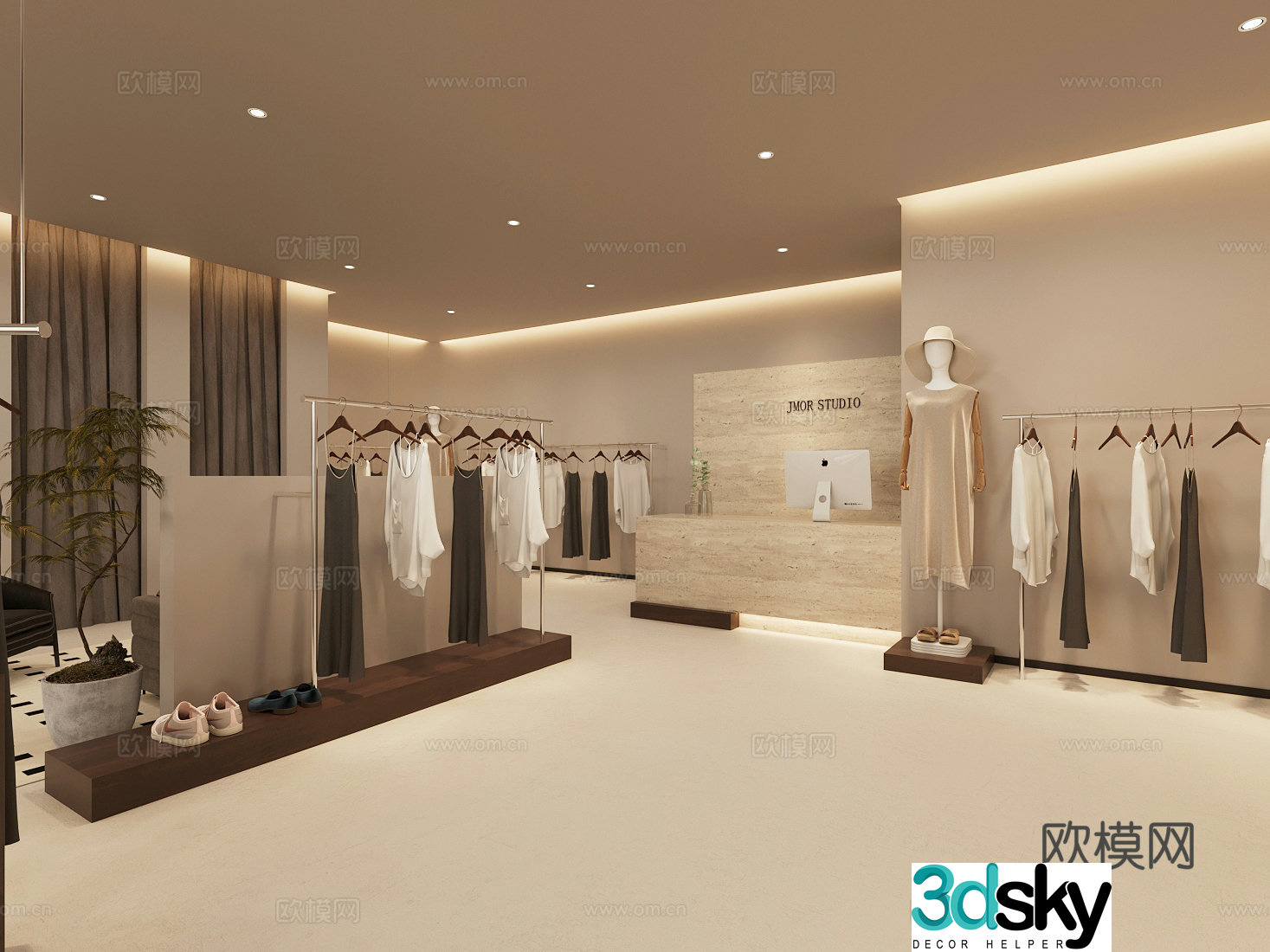Wasabi Clothing Store Women’s Clothing Store 3D Model