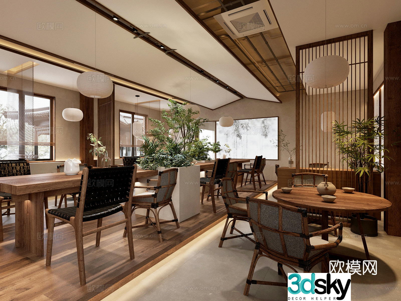 New Chinese restaurant 3D model
