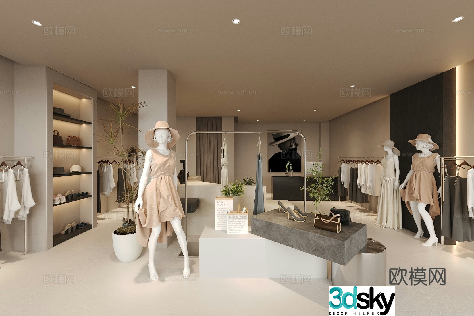 Wasabi Clothing Store Women’s Clothing Store 3D Model