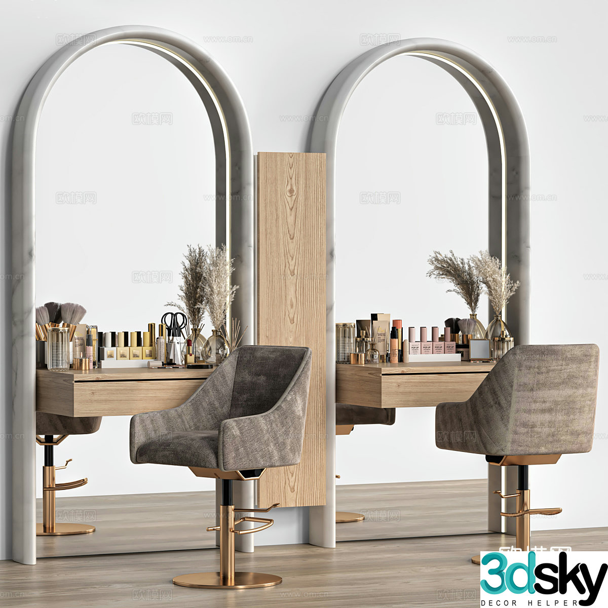Beauty salon equipment 3d model
