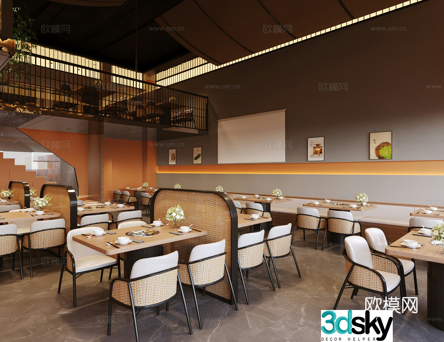 New Chinese hot pot restaurant 3D model