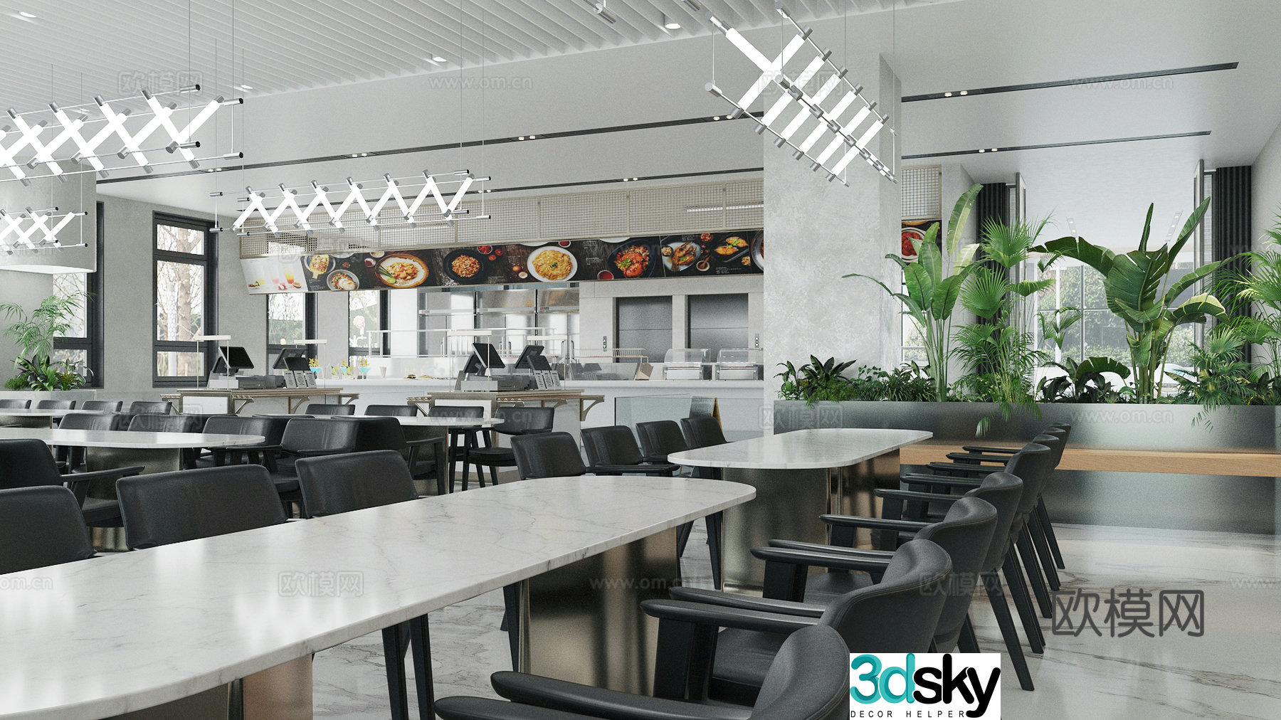 Company canteen Canteen 3D model