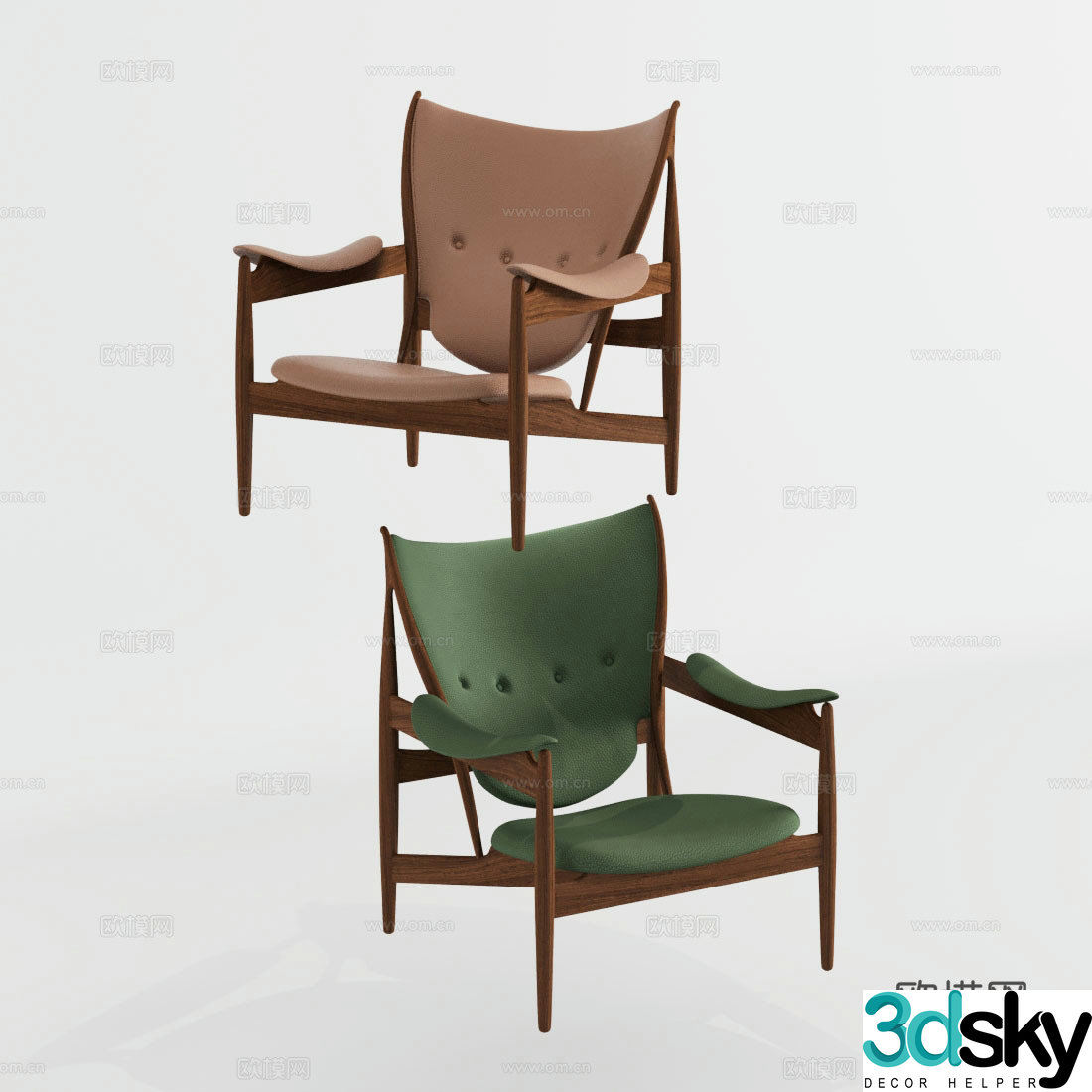 Modern leisure chair 3d model