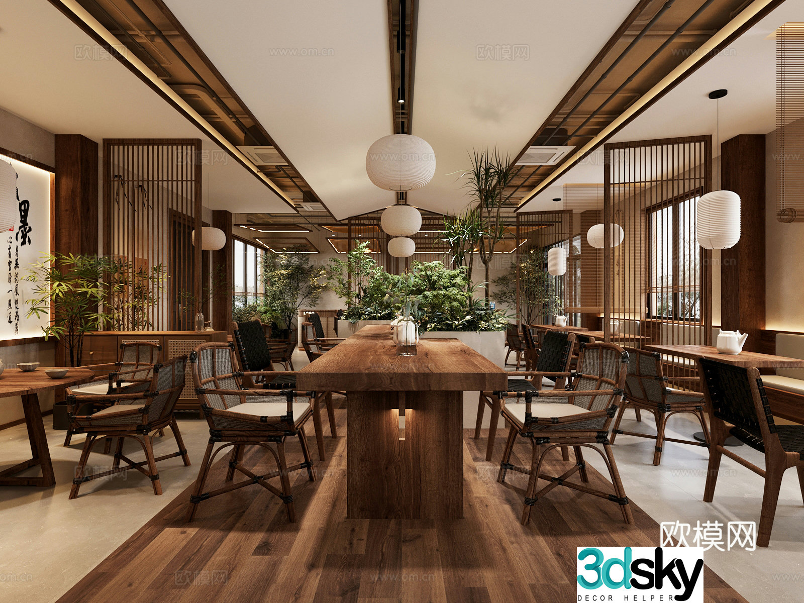 New Chinese restaurant 3D model