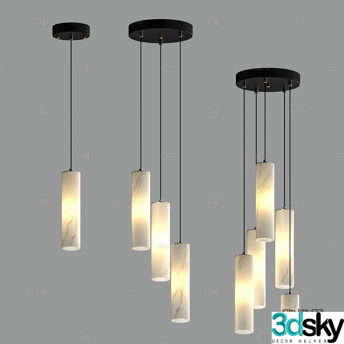 Modern simple chandelier chandelier simple chandelier dining chandelier living room chandelier 3d model