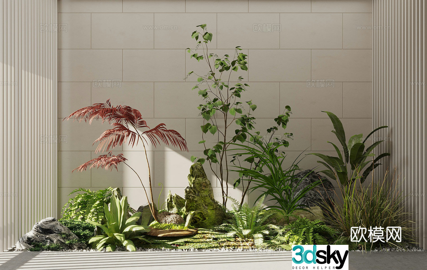 Landscape sketch Landscape sketch Plant pile 3d model